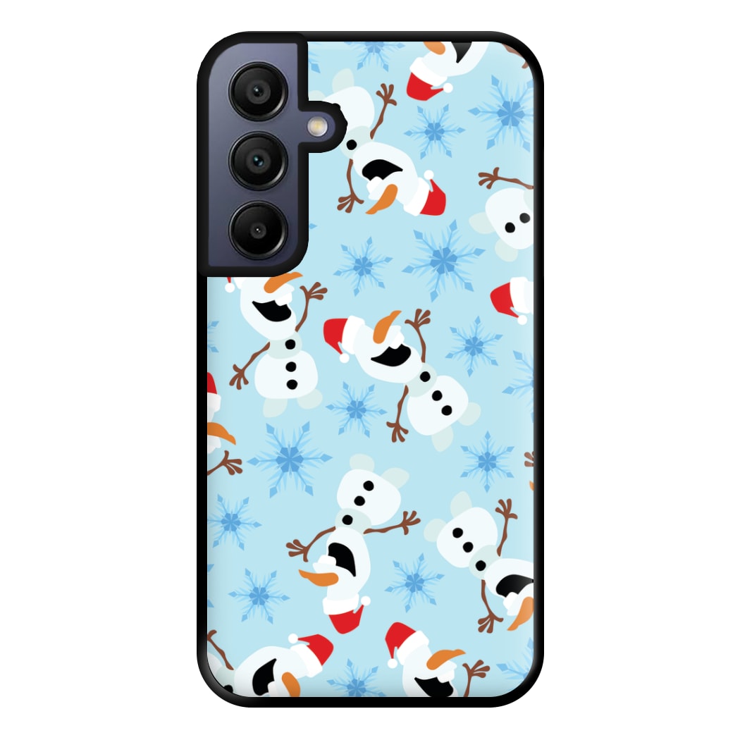 Snowman Pattern Phone Case for Galaxy A15