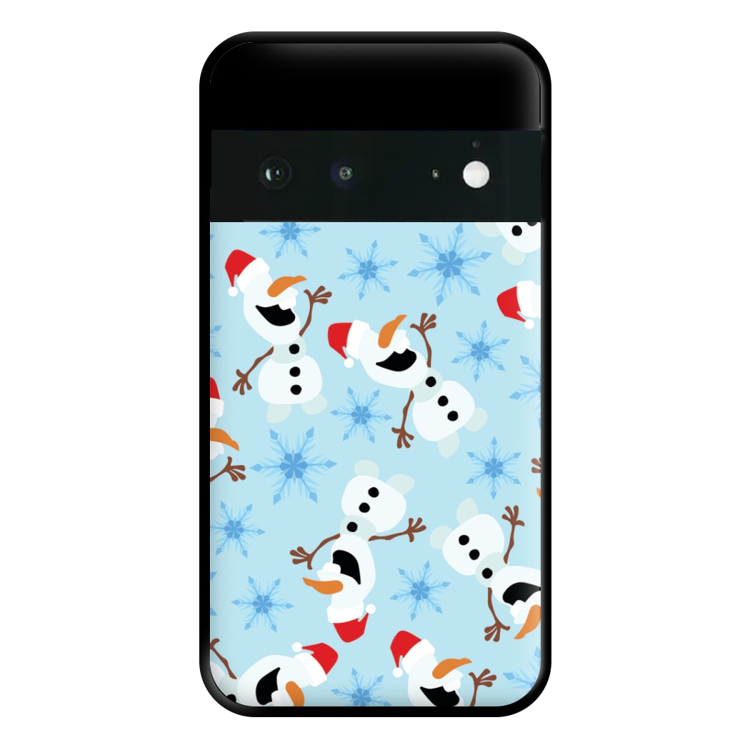 Snowman Pattern Phone Case for Google Pixel 6a