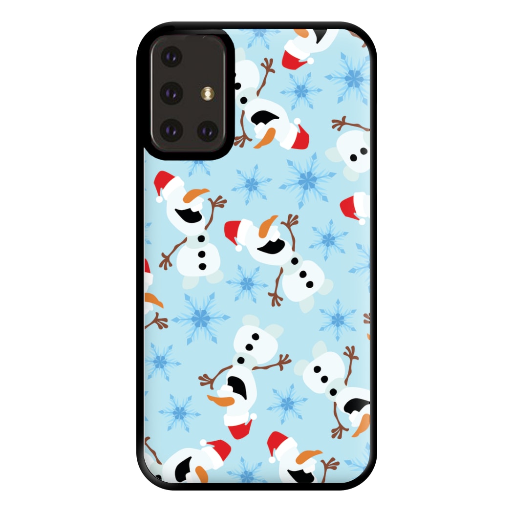 Snowman Pattern Phone Case for Galaxy A71