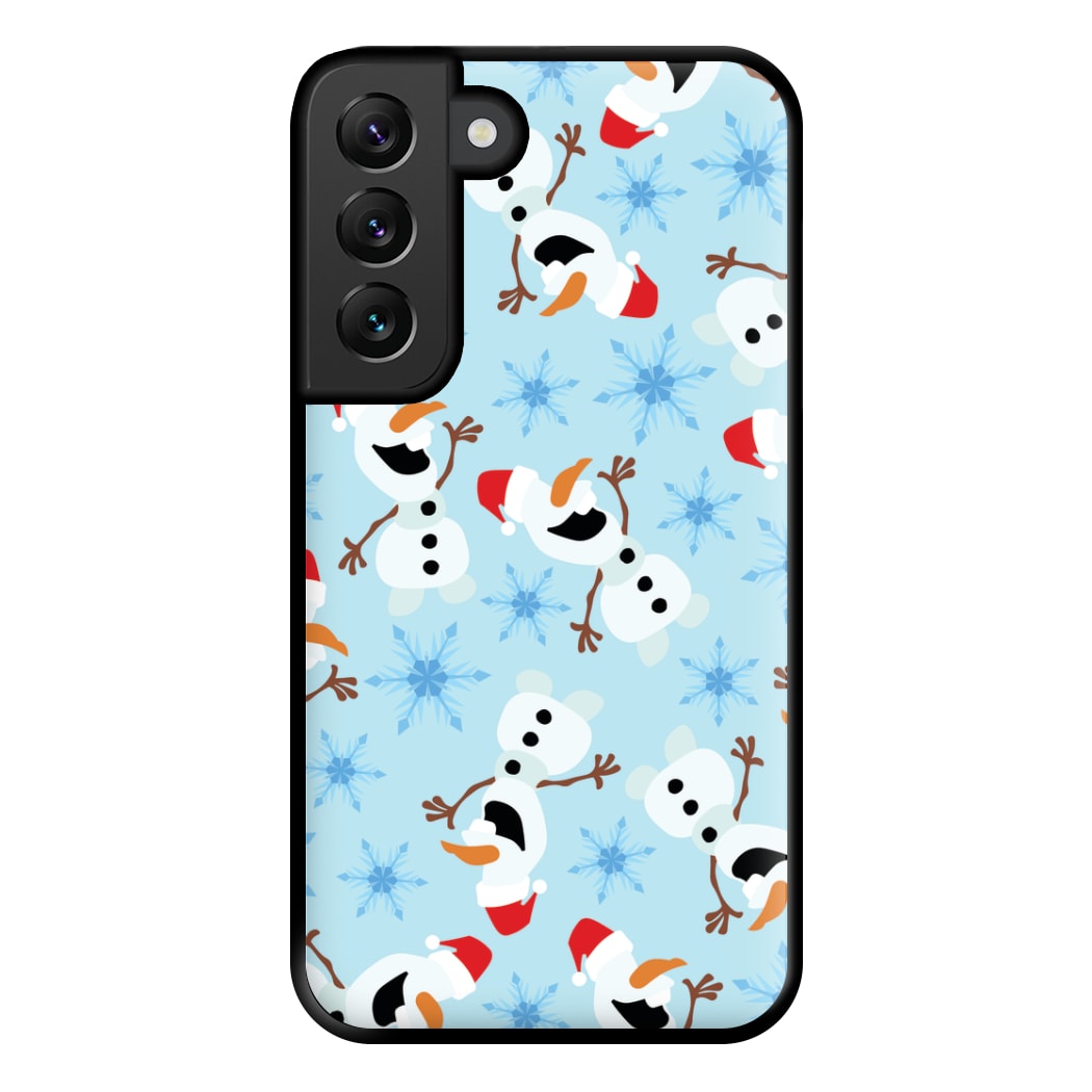 Snowman Pattern Phone Case for Galaxy S22 Plus