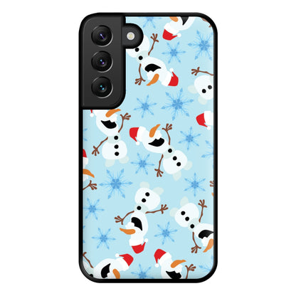 Snowman Pattern Phone Case for Galaxy S22 Plus