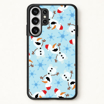 Snowman Pattern Phone Case for Galaxy S26 Ultra