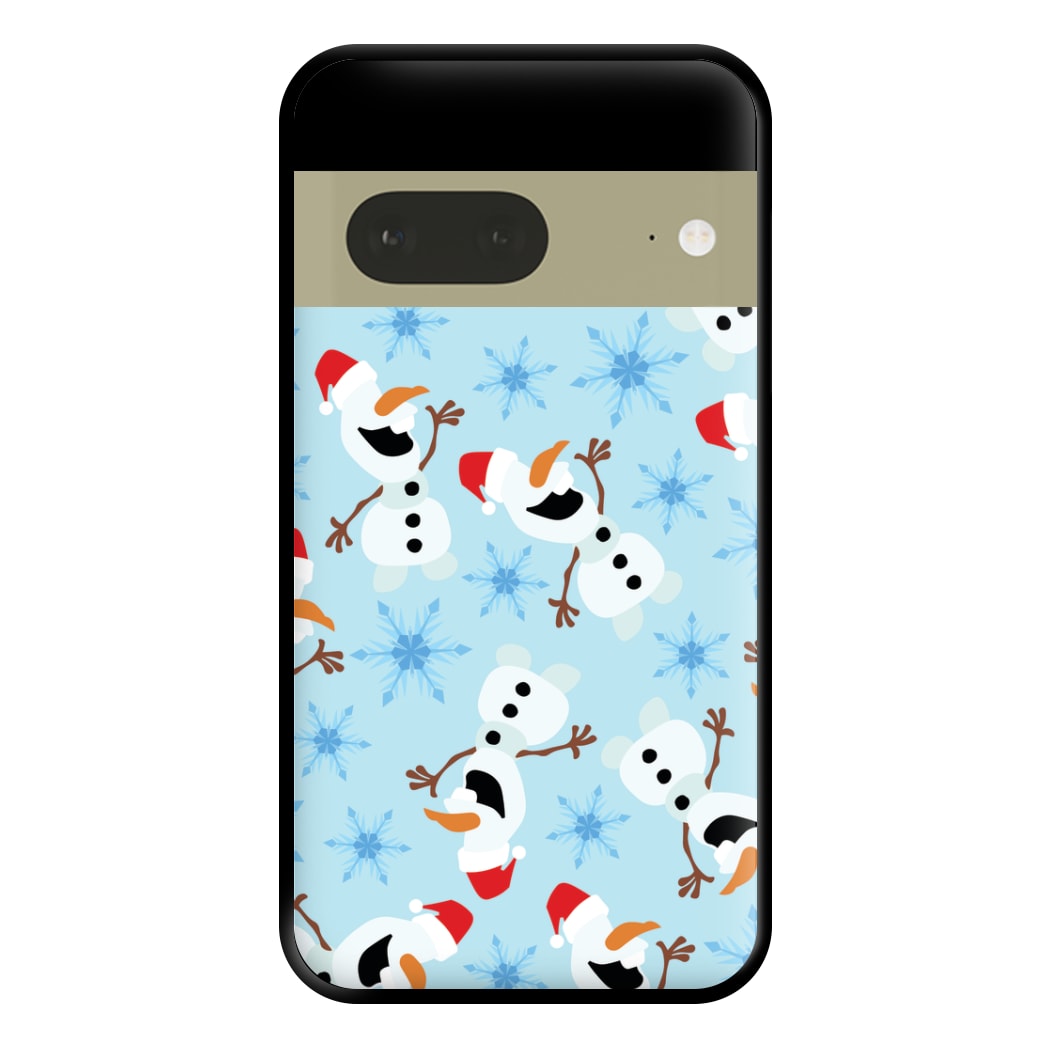 Snowman Pattern Phone Case for Google Pixel 7a