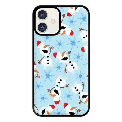 Snowman Pattern Phone Case for iPhone 11