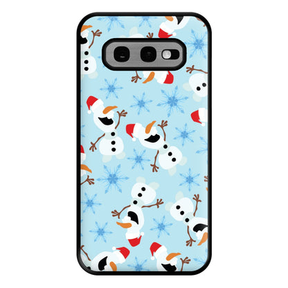 Snowman Pattern Phone Case for Galaxy S10e