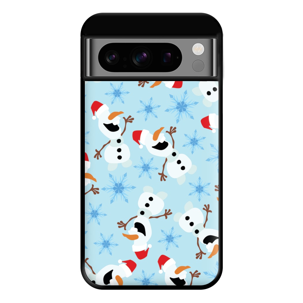 Snowman Pattern Phone Case for Google Pixel 8 Pro