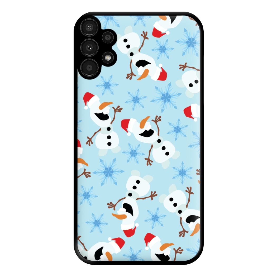 Snowman Pattern Phone Case for Galaxy A13