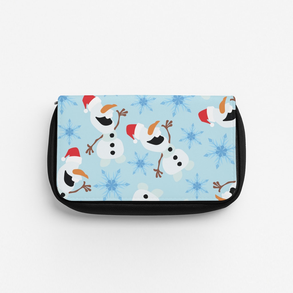 Snowman Pattern Pencil Case