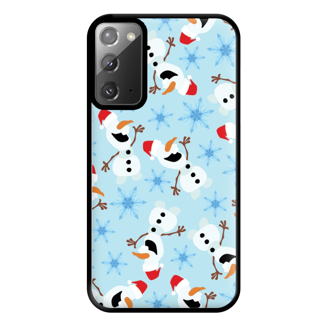 Snowman Pattern Phone Case for Galaxy Note 20 Ultra