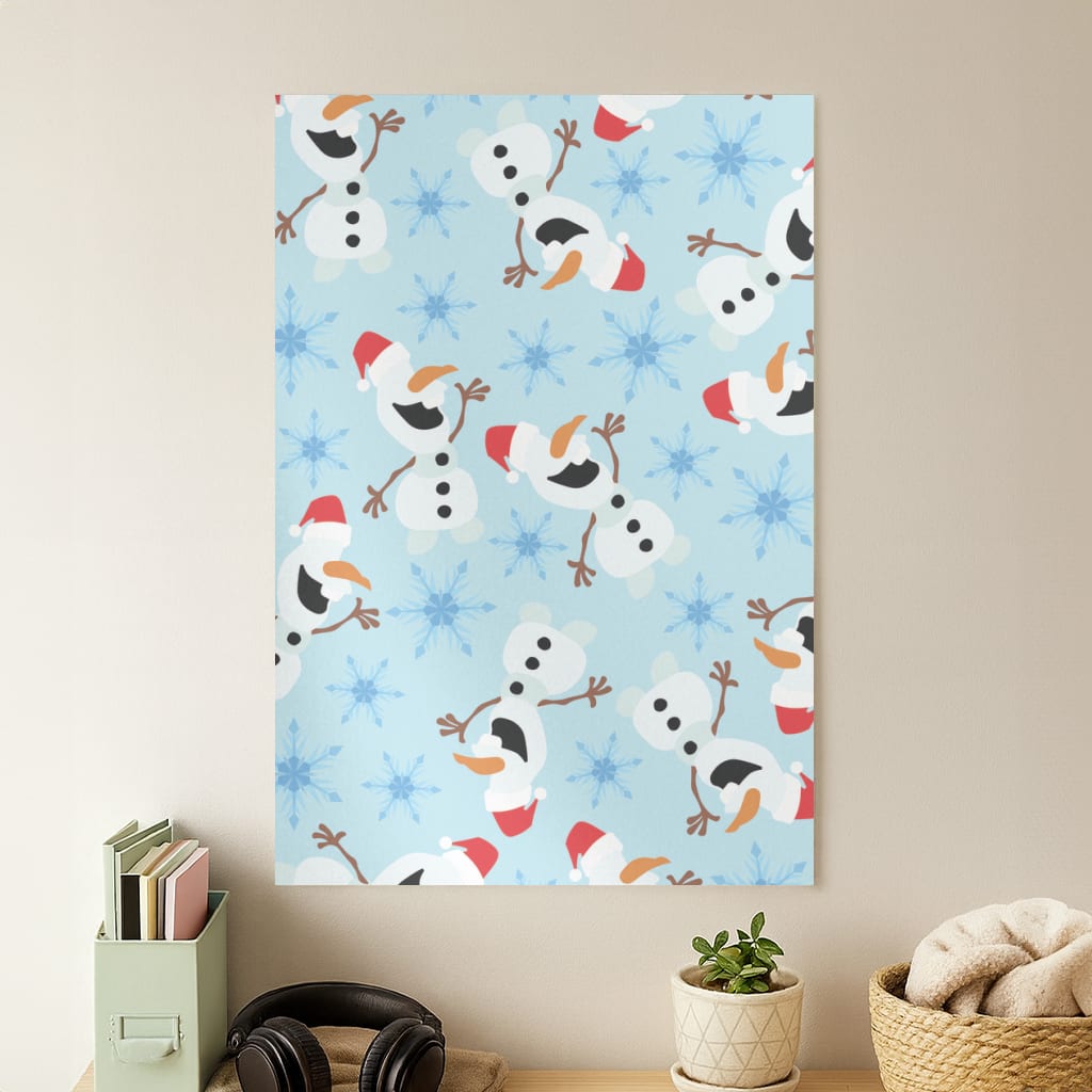 Snowman Pattern Poster
