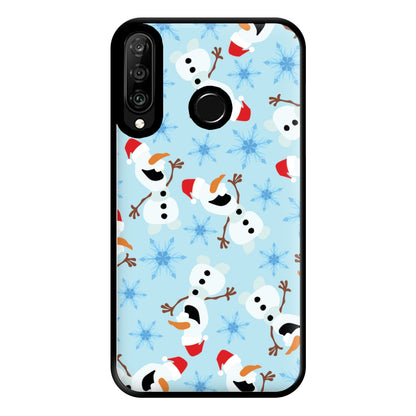 Snowman Pattern Phone Case for Huawei P30 Lite