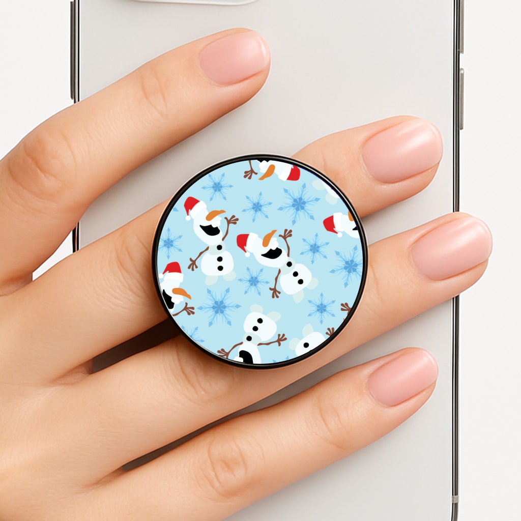 Snowman Pattern Phone Grip