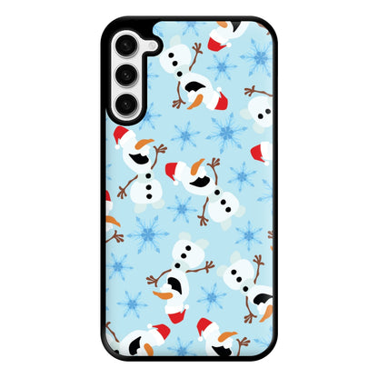 Snowman Pattern Phone Case for Galaxy S23 Plus