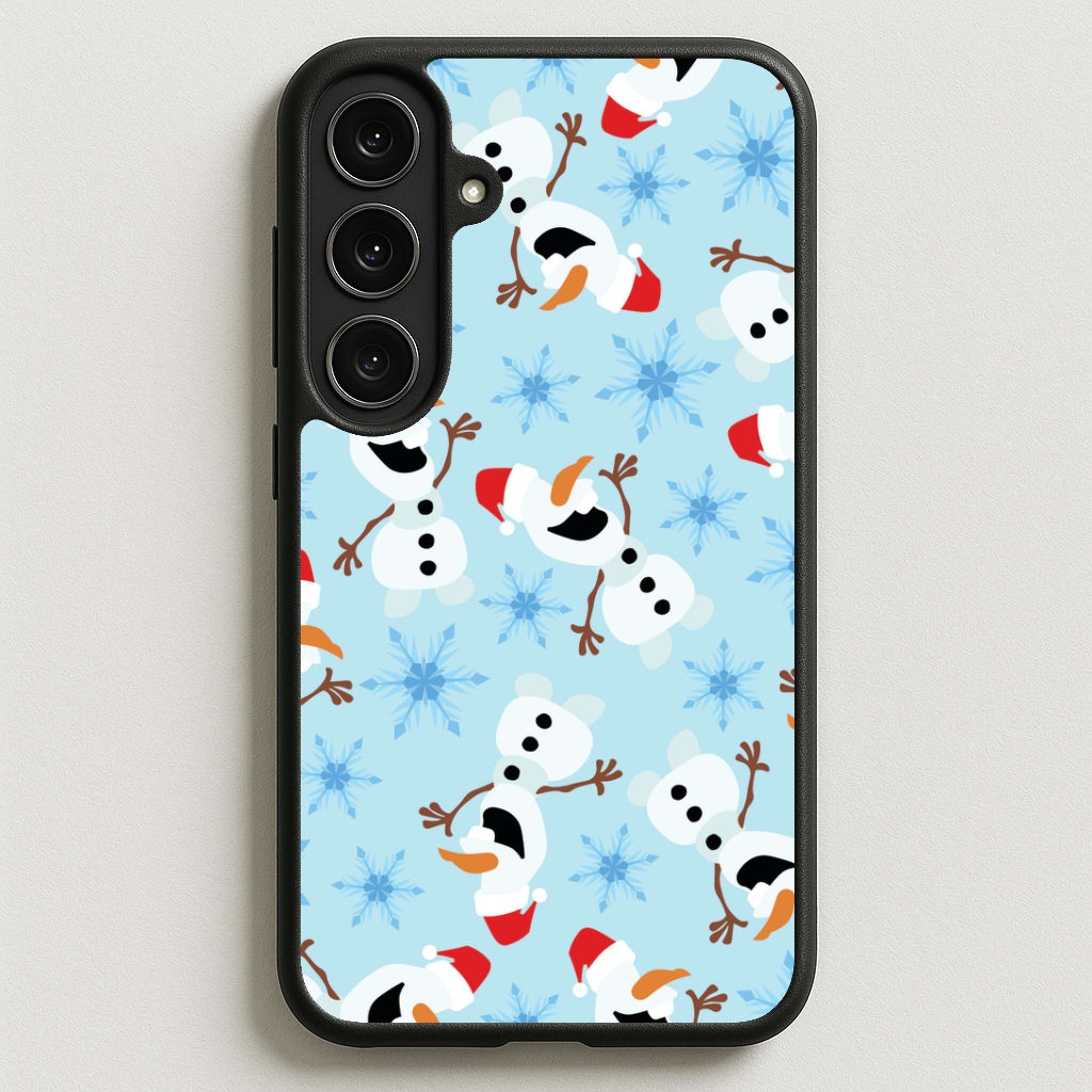 Snowman Pattern Phone Case for Galaxy S25FE