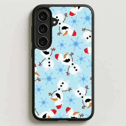 Snowman Pattern Phone Case for Galaxy S25FE