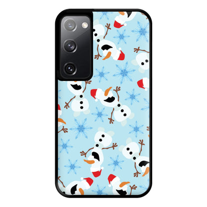 Snowman Pattern Phone Case for Galaxy S20