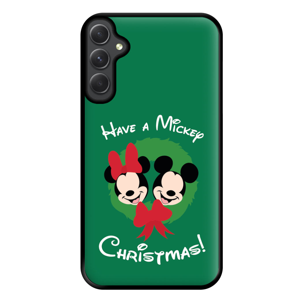 Have A Mickey Christmas Phone Case for Galaxy A54