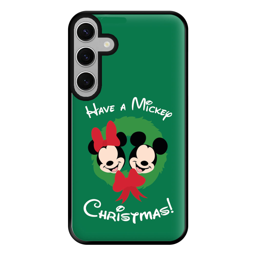 Have A Mickey Christmas Phone Case for Galaxy S24FE