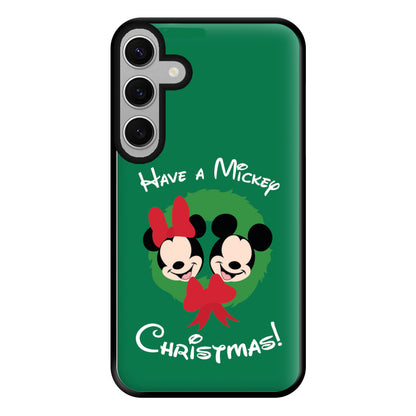 Have A Mickey Christmas Phone Case for Galaxy S24FE