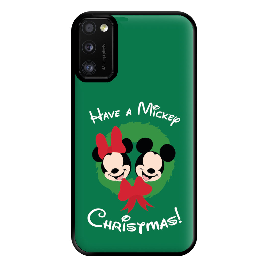 Have A Mickey Christmas Phone Case for Galaxy A41