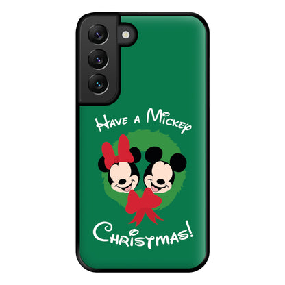 Have A Mickey Christmas Phone Case for Galaxy S22 Plus