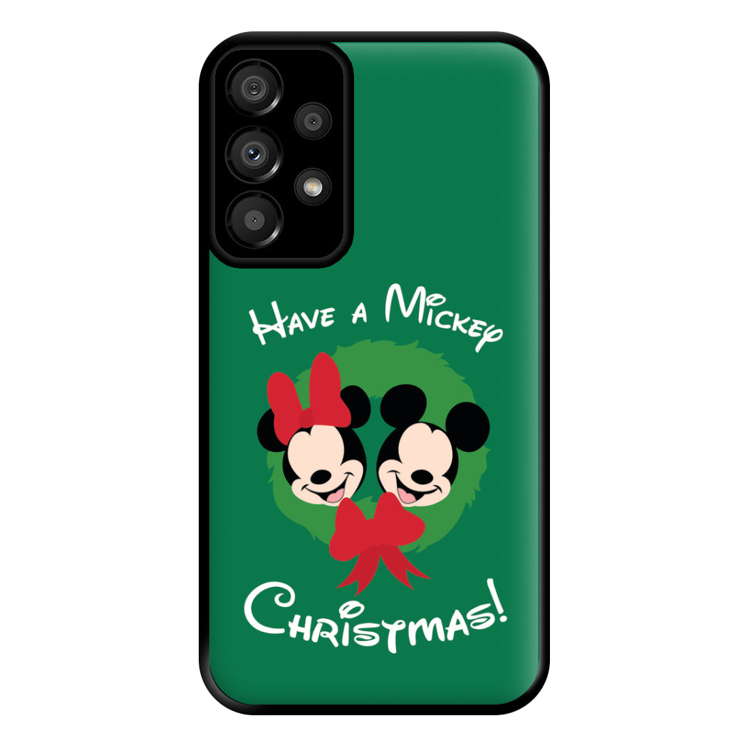 Have A Mickey Christmas Phone Case for Galaxy A33