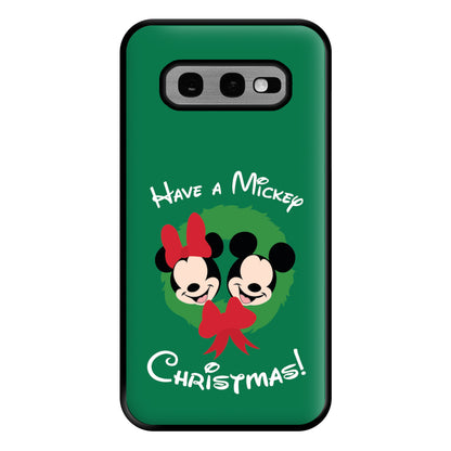 Have A Mickey Christmas Phone Case for Galaxy S10e