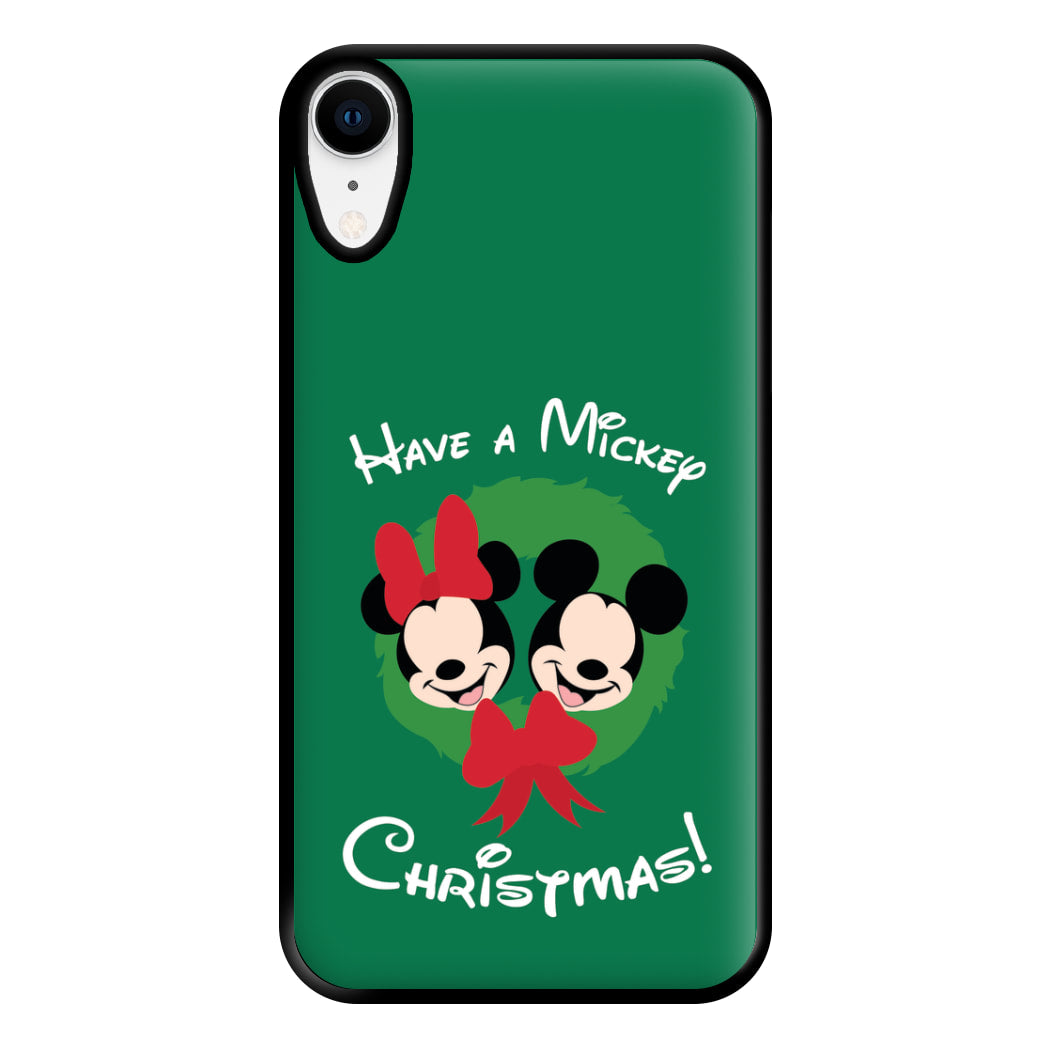 Have A Mickey Christmas Phone Case for iPhone XR