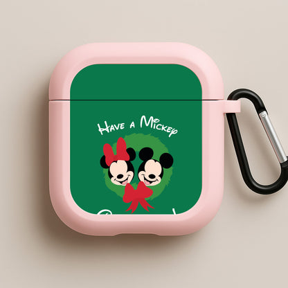 Have A Mickey Christmas Pink AirPods Case