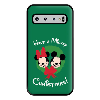 Have A Mickey Christmas Phone Case for Galaxy S10 Plus