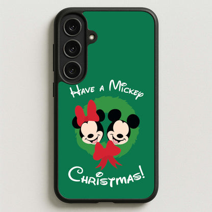 Have A Mickey Christmas Phone Case for Galaxy S25FE