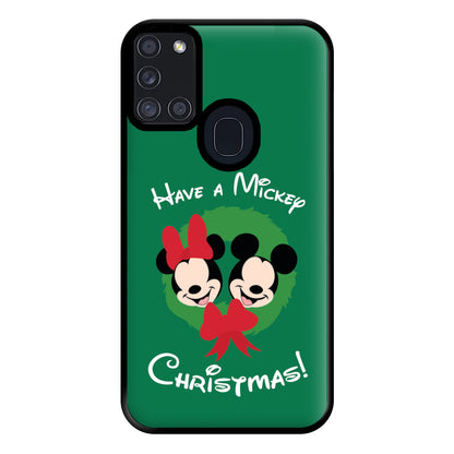 Have A Mickey Christmas Phone Case for Galaxy A21s