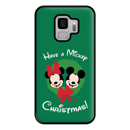 Have A Mickey Christmas Phone Case for Galaxy S9 Plus