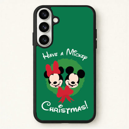 Have A Mickey Christmas Phone Case for Galaxy S26 Plus