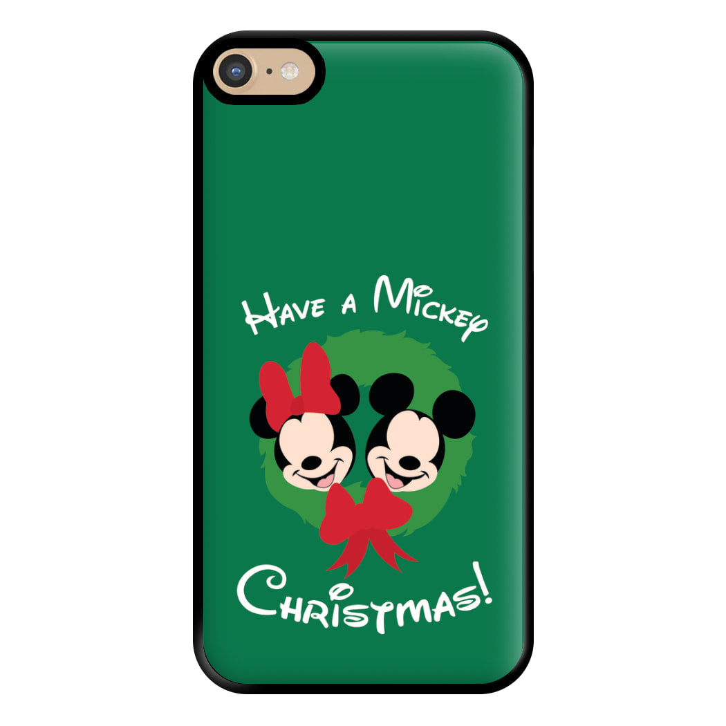 Have A Mickey Christmas Phone Case for iPhone 6 Plus / 7 Plus / 8 Plus