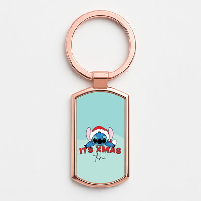 It's Xmas Time Rose Gold Keyring