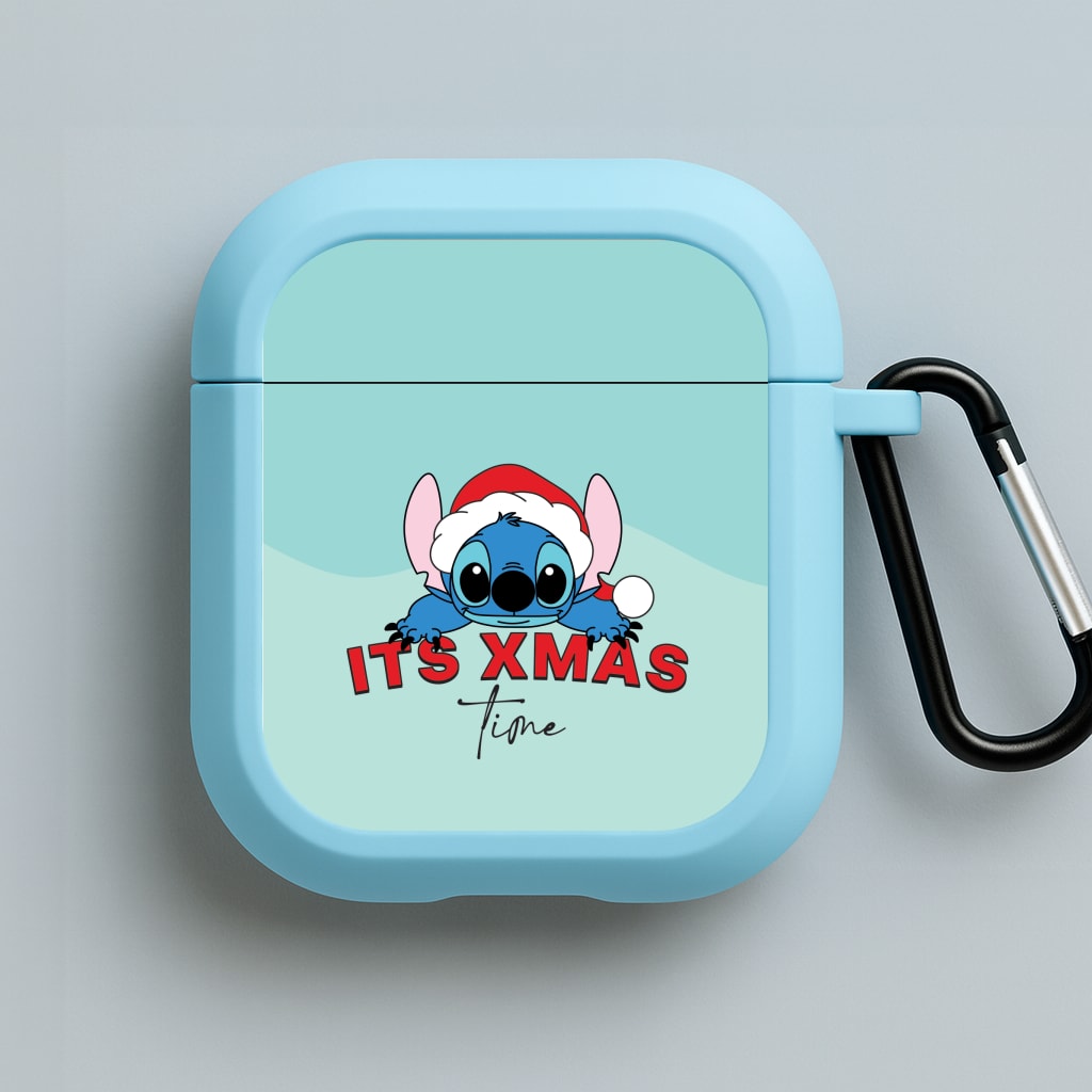 It's Xmas Time Blue AirPods Case
