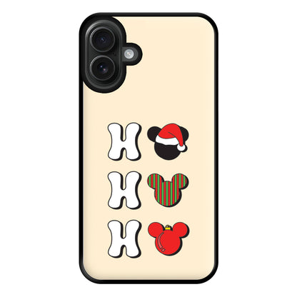 Ho Ho Ho Mickey Phone Case for iPhone 16 Plus