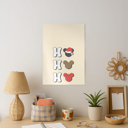Ho Ho Ho Mickey Art Print