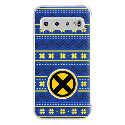 X Christmas Pattern Phone Case for Galaxy S10 Plus