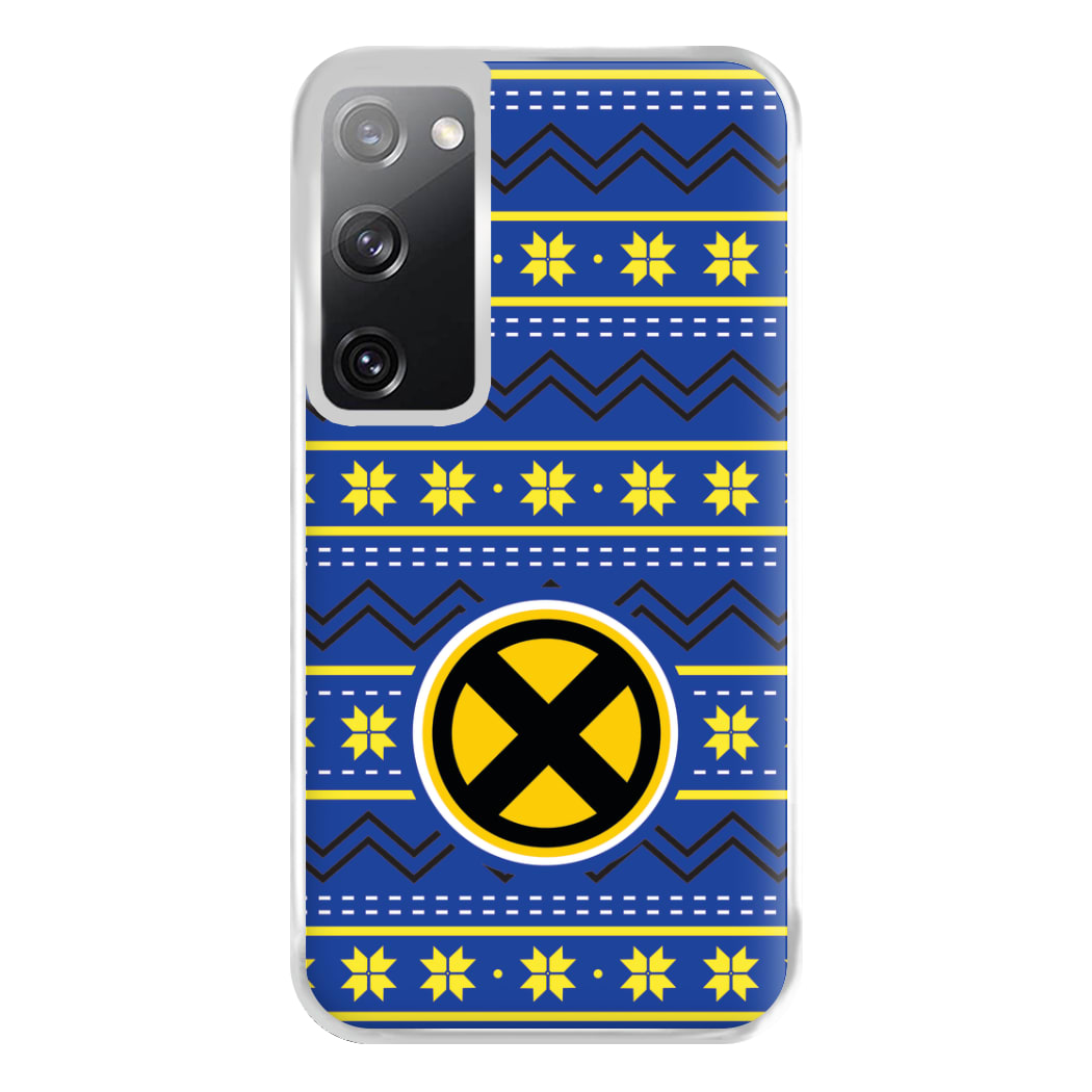 X Christmas Pattern Phone Case for Galaxy S20