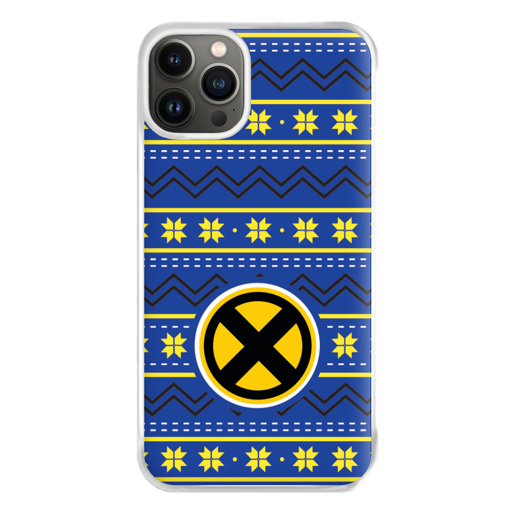 X Christmas Pattern Phone Case for iPhone 13