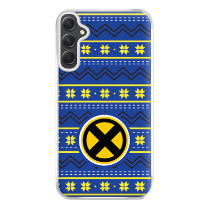 X Christmas Pattern Phone Case for Galaxy A14