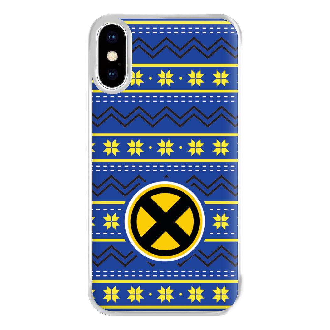 X Christmas Pattern Phone Case for iPhone XS Max