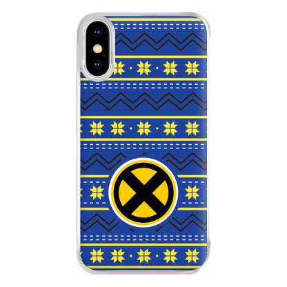 X Christmas Pattern Phone Case for iPhone XS Max