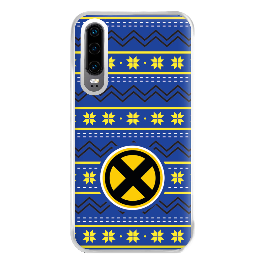 X Christmas Pattern Phone Case for Huawei P30