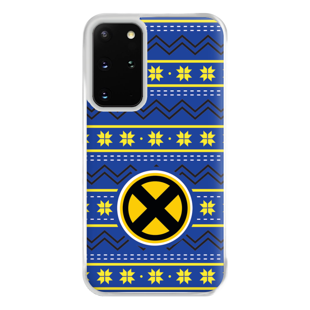 X Christmas Pattern Phone Case for Galaxy S20 Plus