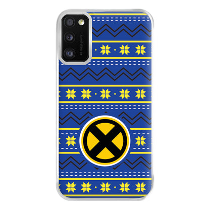 X Christmas Pattern Phone Case for Galaxy A41