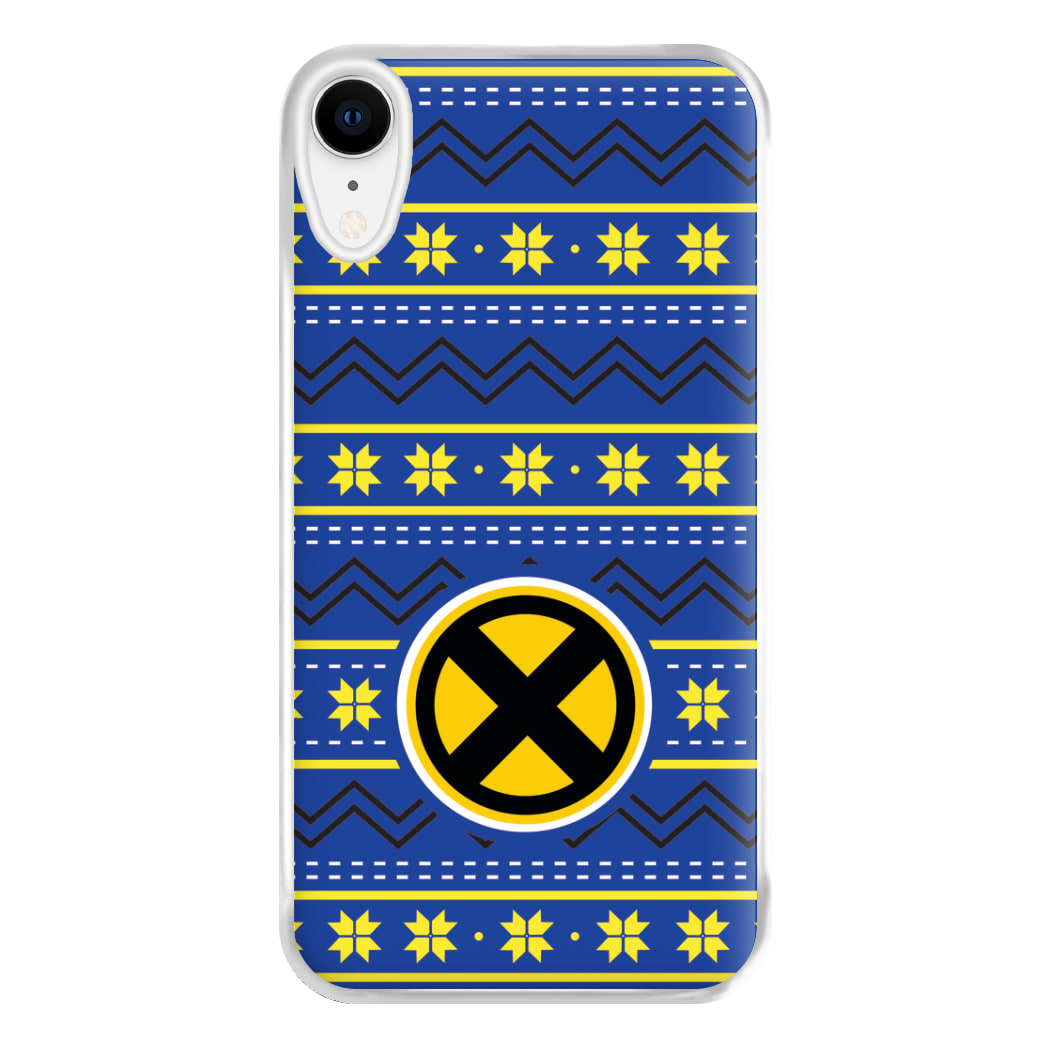 X Christmas Pattern Phone Case for iPhone XR