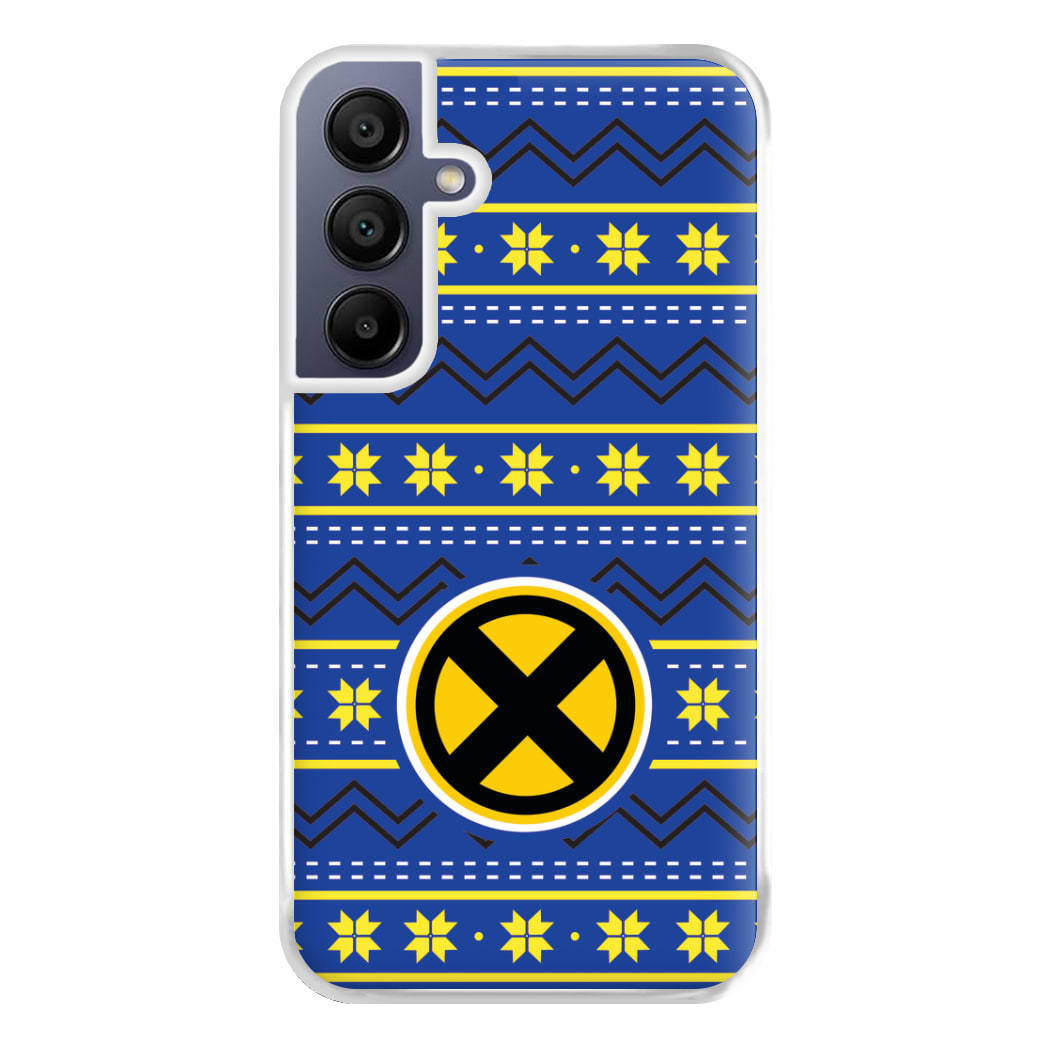 X Christmas Pattern Phone Case for Galaxy A16